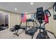 Basement home gym with various exercise equipment at 2635 Queens Dr, Lincolnton, NC 28092