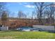 Inground kidney shaped pool with surrounding patio and seating at 2635 Queens Dr, Lincolnton, NC 28092