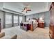 Main bedroom with gray accent wall and natural light at 273 Sweet Briar Dr, Fort Mill, SC 29707