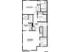 Upper level floor plan includes two bedrooms, two baths, and laundry room at 425 Delburg Mill Alley Dr, Davidson, NC 28036