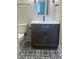 Stylish bathroom boasts a modern vanity with sleek fixtures and a patterned tile floor at 429 Delburg Mill Alley Dr, Davidson, NC 28036