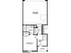 Lower-level floorplan includes a two-car garage, a bedroom and a full bath at 429 Delburg Mill Alley Dr, Davidson, NC 28036