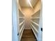 Walk-in pantry with ample shelving for organized storage at 429 Delburg Mill Alley Dr, Davidson, NC 28036