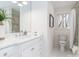 Bright bathroom with white cabinets and marble countertops at 4342 Arborway None, Charlotte, NC 28211