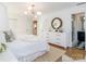 Bright bedroom with white built-ins and en-suite bathroom access at 4342 Arborway None, Charlotte, NC 28211