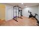 Finished basement with home gym and exercise equipment at 4440 Beechaven Dr, Rock Hill, SC 29732