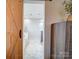 Main bathroom with barn door entry, marble flooring, and double vanity at 4440 Beechaven Dr, Rock Hill, SC 29732