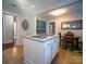 Island kitchen with granite countertops and white cabinets at 523 W 2Nd Ave, Gastonia, NC 28052