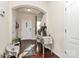 Bright entryway with hardwood floors and decorative accents at 6908 Agava Ln, Charlotte, NC 28215