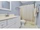 Bathroom with shower/tub combo and vanity at 8927 Bryant Field Cir, Charlotte, NC 28277