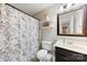 Bathroom with shower, toilet, and vanity at 9112 Meadowmont View Dr, Charlotte, NC 28269