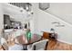 Dining area with round table, chairs and a view of the kitchen at 9112 Meadowmont View Dr, Charlotte, NC 28269