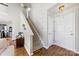 Shows the entryway and staircase to the second floor at 9112 Meadowmont View Dr, Charlotte, NC 28269