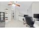 Spacious loft area with built-in shelving and workspace at 9112 Meadowmont View Dr, Charlotte, NC 28269