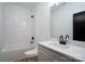 Clean bathroom with white subway tile and modern vanity at Lot 1 Hoke W St, Landis, NC 28088