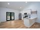 Modern kitchen with white shaker cabinets, stainless steel appliances, and white subway tile at Lot 1 Sloop St, China Grove, NC 28023