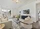 Spacious living room with vaulted ceiling, hardwood floors, and neutral decor at 173 Brookshire Dr, Fort Mill, SC 29715