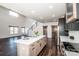 Open concept kitchen with large island and high ceilings at 219 Mock Mill Rd, Statesville, NC 28677