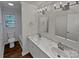 Modern bathroom with double vanity and updated fixtures at 2804 Lyndell Way, Lancaster, SC 29720