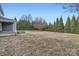 Large backyard with a privacy hedge and grass at 502 E 2Nd St, Salisbury, NC 28146