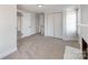Simple bedroom with new carpet and lots of closet space at 701 Hiddenite Church Rd, Hiddenite, NC 28636