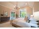Main bedroom with sliding door to patio access and a large window at 720 Ideal Way, Charlotte, NC 28209