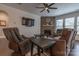 Living room with fireplace, hardwood floors, and comfortable seating at 867 Pecan Tree Ln, Fort Mill, SC 29715