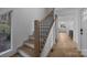 Modern staircase with black metal railing at 950 Lenhaven St, Concord, NC 28025