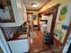 Efficient kitchen with white cabinets and gas stove at 105 Richard Dr, New London, NC 28127