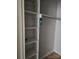 Open closet with built-in shelves and hanging rod, providing ample storage space at 11041 Cedar View Rd, Charlotte, NC 28226