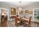 Elegant dining room with hardwood floors, chandelier, and traditional decor at 132 N Confederate Ave, Rock Hill, SC 29730