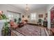 Bright living room with hardwood floors, natural light, and traditional furnishings at 132 N Confederate Ave, Rock Hill, SC 29730