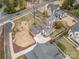 Aerial view of the property showcasing its prime location and mature landscaping at 2400 Mecklenburg Ave, Charlotte, NC 28205
