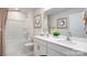 Bright bathroom with double vanity, tub, and tasteful decor at 301 Brinkley Dr # Lot 103, Kings Mountain, NC 28086