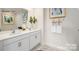 Double vanity bathroom with modern fixtures and elegant decor at 301 Brinkley Dr # Lot 103, Kings Mountain, NC 28086