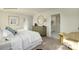 Main bedroom with plush bedding and ensuite bathroom access at 301 Brinkley Dr # Lot 103, Kings Mountain, NC 28086