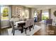 Spacious dining area with hardwood floors and access to the backyard at 301 Brinkley Dr # Lot 103, Kings Mountain, NC 28086