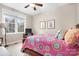 Bedroom with a double bed, bookshelves, and a large window at 302 Mccrary Rd, Mooresville, NC 28117