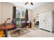 Home office with a large desk and built in armoire at 302 Mccrary Rd, Mooresville, NC 28117