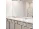 Double vanity bathroom with a large mirror and a shower at 307 Brinkley Dr, Kings Mountain, NC 28086