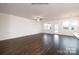 Spacious living room with hardwood floors and access to backyard at 307 Brinkley Dr, Kings Mountain, NC 28086