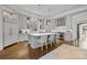 Modern kitchen featuring stainless steel appliances and a large island at 413 Eastover Rd, Charlotte, NC 28207