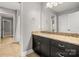 Modern bathroom featuring a granite countertop, vanity, and stylish fixtures at 7545 Haley Ln, Indian Land, SC 29707
