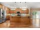 Spacious kitchen with stainless steel appliances, ample counter space, and a large center island at 7545 Haley Ln, Indian Land, SC 29707