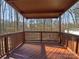 Spacious deck with wooden canopy overlooking wooded area at 9153 Leah Meadow Ln, Charlotte, NC 28227