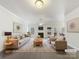 Spacious living room with fireplace and virtually staged furniture at 9153 Leah Meadow Ln, Charlotte, NC 28227