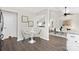Cozy breakfast nook with table and chairs located near a dining room with seating for six at 10912 Treebark Dr, Charlotte, NC 28226