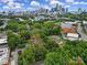 Aerial view showing home's proximity to Charlotte skyline at 1208 Piedmont St, Charlotte, NC 28204