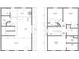 Detailed floor plan showcasing the layout of the home's first and second floors at 129 Sharon Rd, York, SC 29745