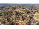 Aerial view showing house location and neighborhood at 1443 Southwest Blvd, Newton, NC 28658